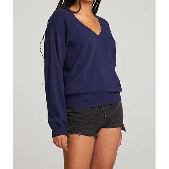 NEW CHASER poppy pullover in blue - Picture 1 of 1
